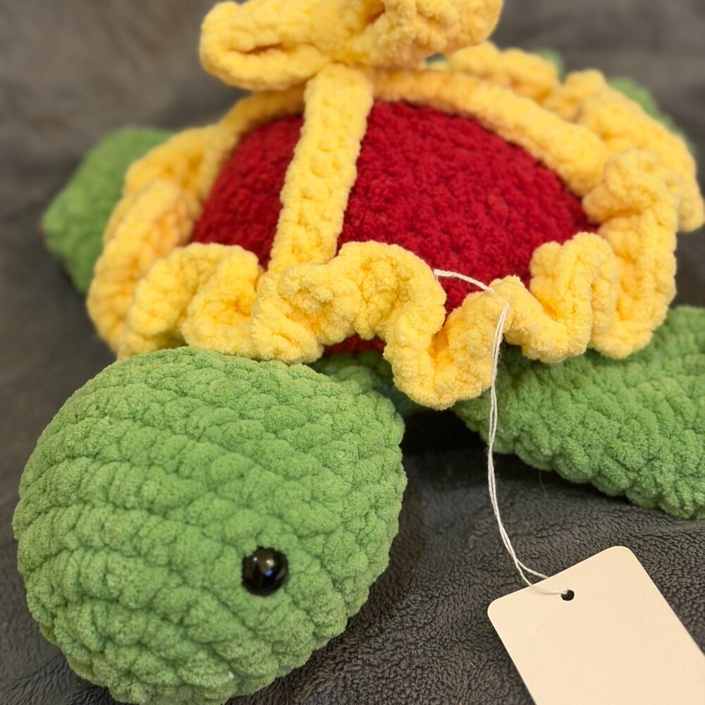 Handcrafted Turtle with present shell - Picture 2 of 6